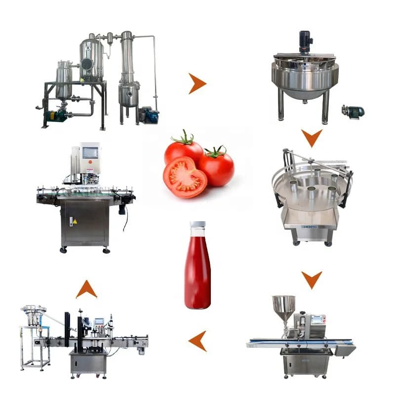Machine à fabriquer de la purée de tomates, concentrateur sous vide haute efficacité pour la product