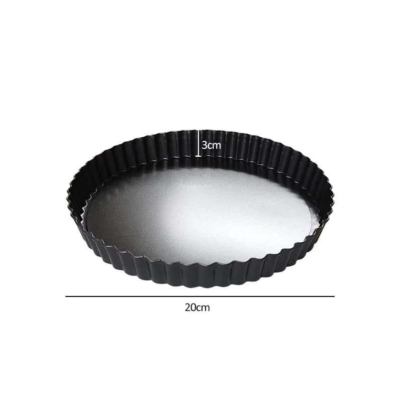 Moule rond antiadhésif pour tarte, quiche, flan, tarte, pizza, gâteau, ustensiles de cuisson