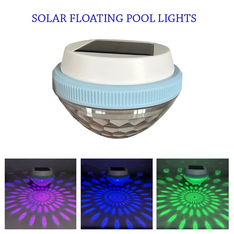 Éclairage de piscine sous-marin, lumière solaire à couleur changeante RGB, lampe LED flottante sous-