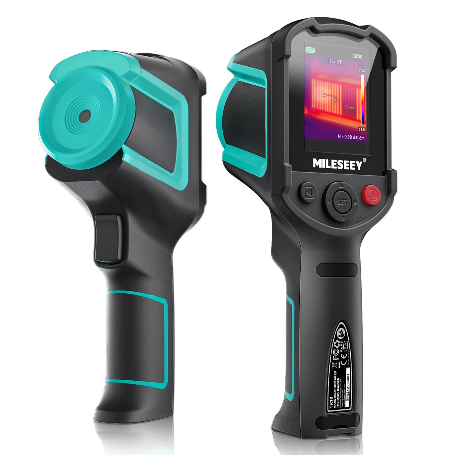 Caméra thermique MILESEEY TR10, résolution 192 x 192, imagerie thermique portable, fréquence de rafr