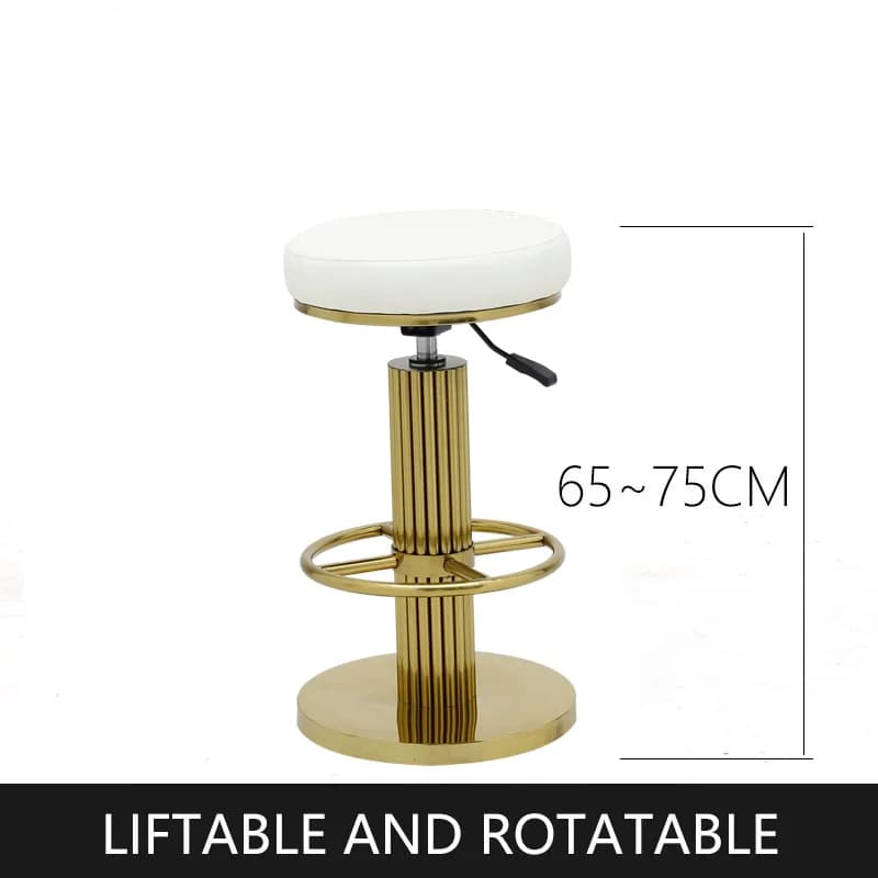Chaise de Bar à Comcussion Réglable en Acier Inoxydable, Comptoir de Cuisine, Chaises Hautes de Sall