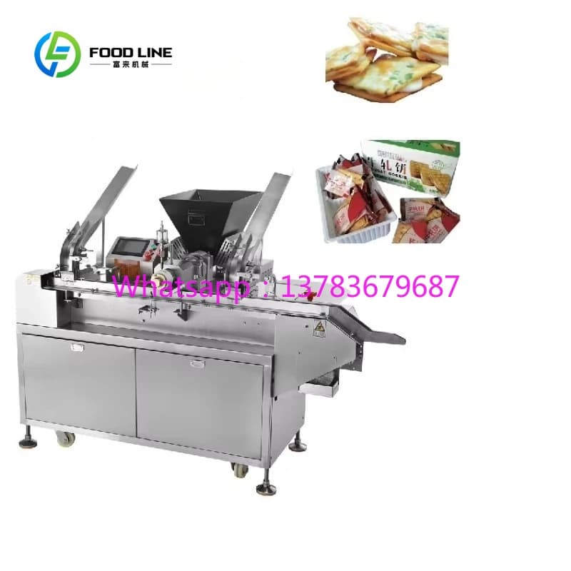 Machine personnalisée pour la fabrication de biscuits sandwich au nougat, machine à soda crémeuse, m