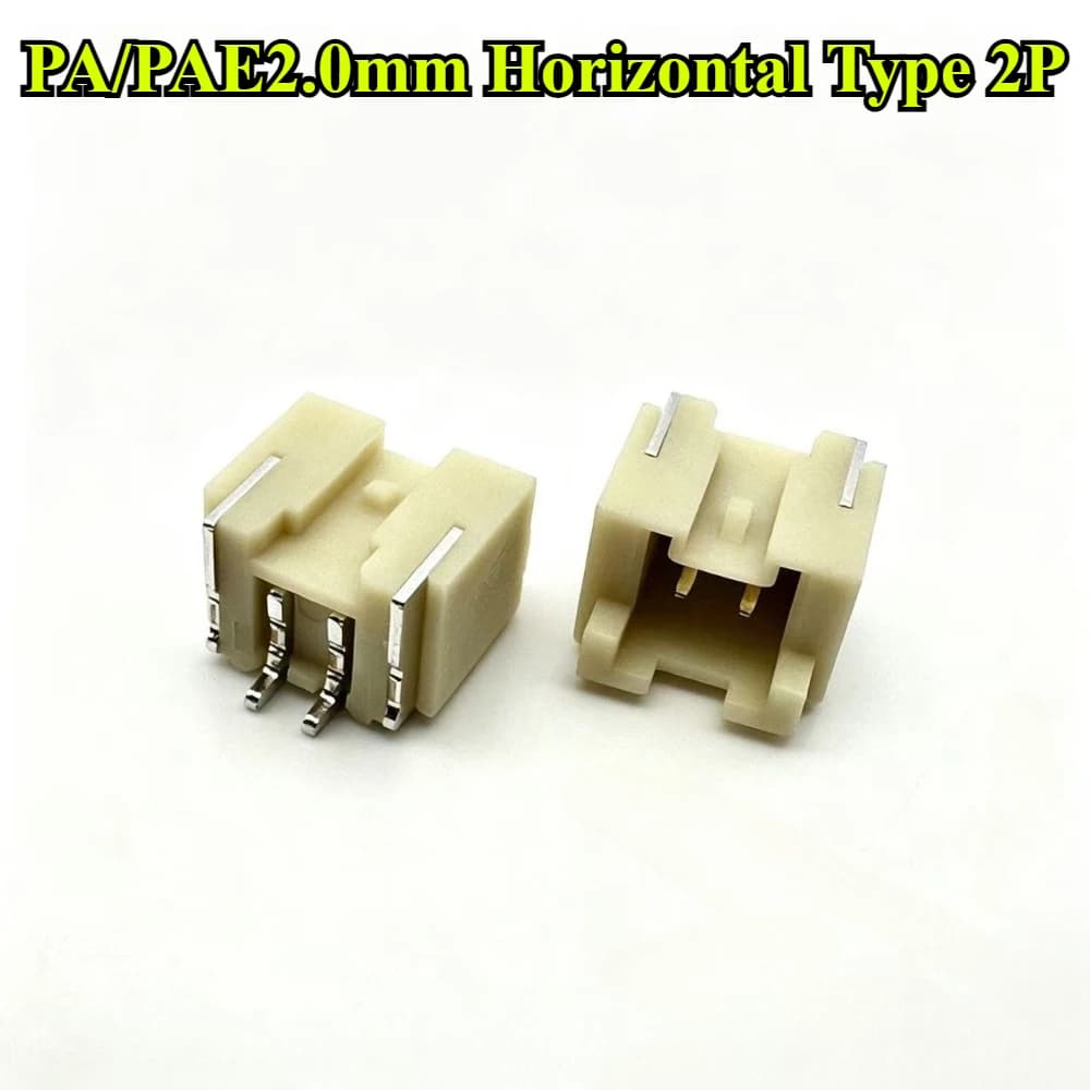 Connecteur de prise SMT PA/PAE 2,0 mm avec boucle de verrouillage, pas de 2,0 mm, type vertical/hori
