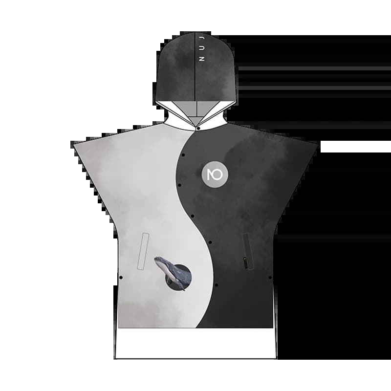 Nu-juin – Poncho de Surf imprimé, serviette à séchage rapide, Poncho à langer, Robe de plage en micr
