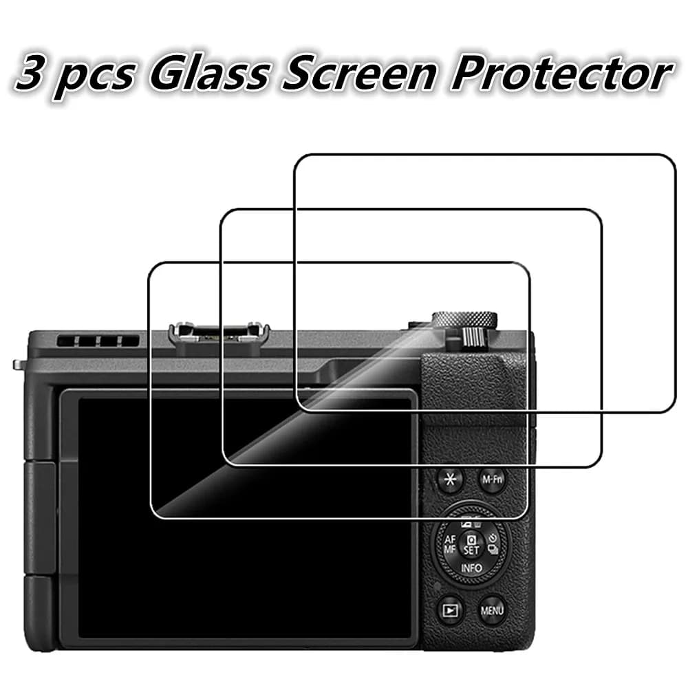 Protecteur d'écran LCD en verre, 3 pièces, pour appareil photo Canon Powershot V1 EOS R6V R50V Ricoh
