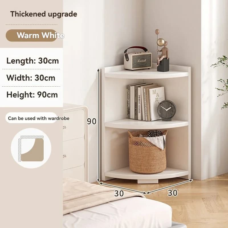 Armoire de rangement d'angle pour usage domestique, foyer simple, porte-manteau, vitrine murale d'an