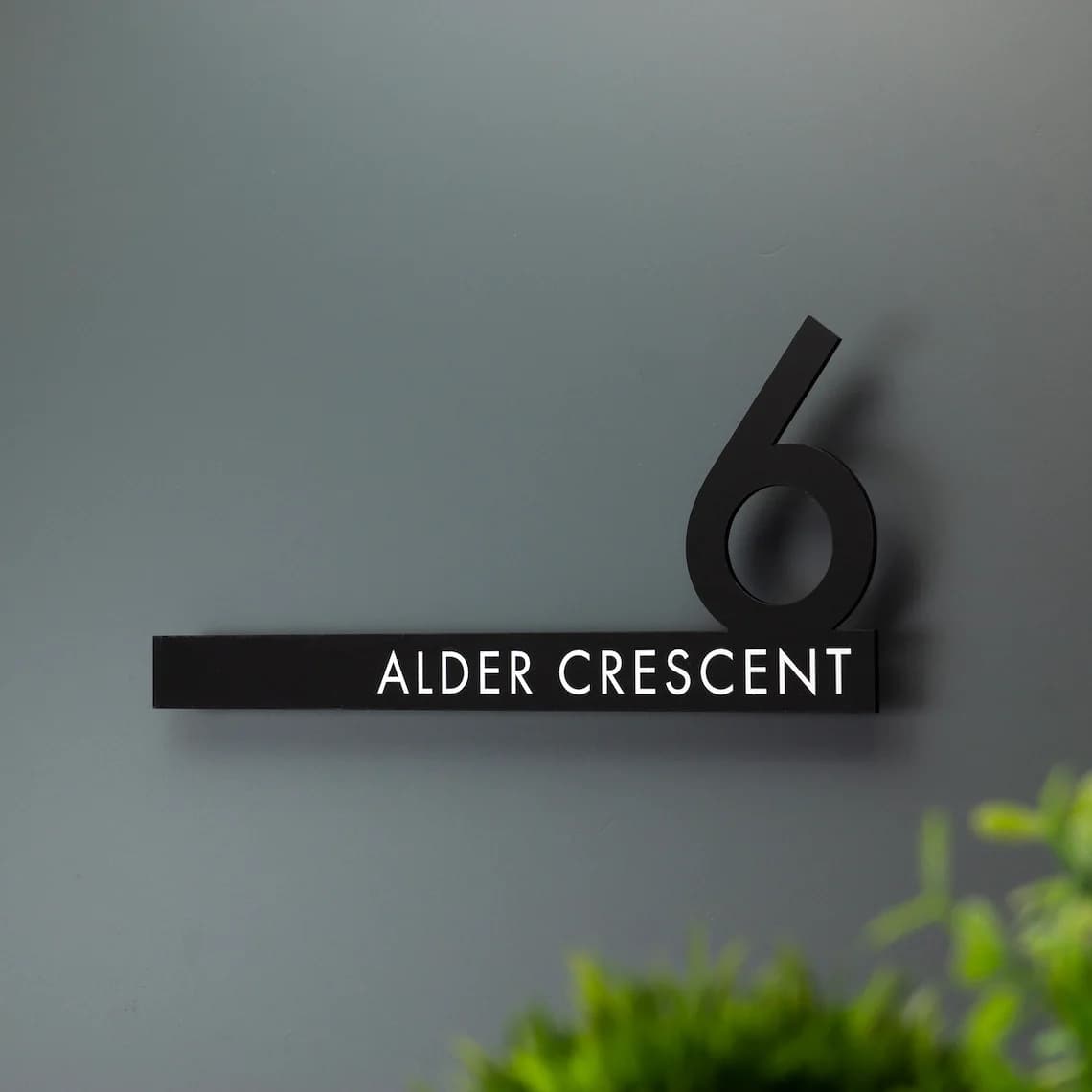 Plaque numéro de maison extérieur Personnalisée en Acrylique Imperméable, plaque numéro maison extér