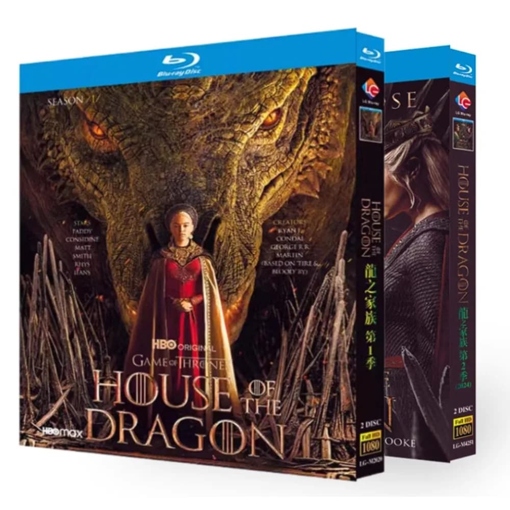 La série House of the Dragon Saisons 1-2 (2022) - Coffret Blu-ray 4 disques