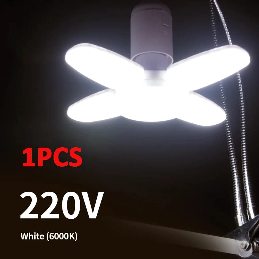 Ampoule LED en forme d'éventail E27 lampe à LED pliable 220V 110V 40 LED ampoules pour la maison pla