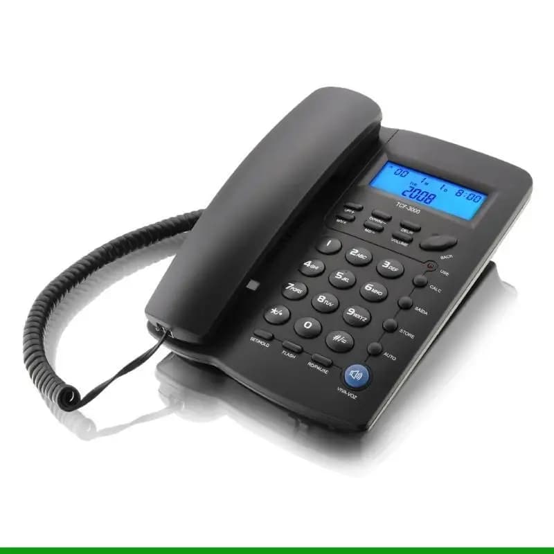 Téléphone fixe U55C, téléphone bureau, pour personnes âgées, appelant intégré pour maison