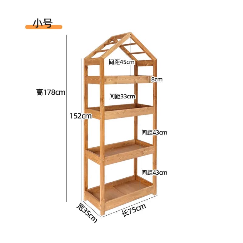 Supports de plantes noirs pour jardin, étagères en bois pour pots, supports de plantes pour patio, s