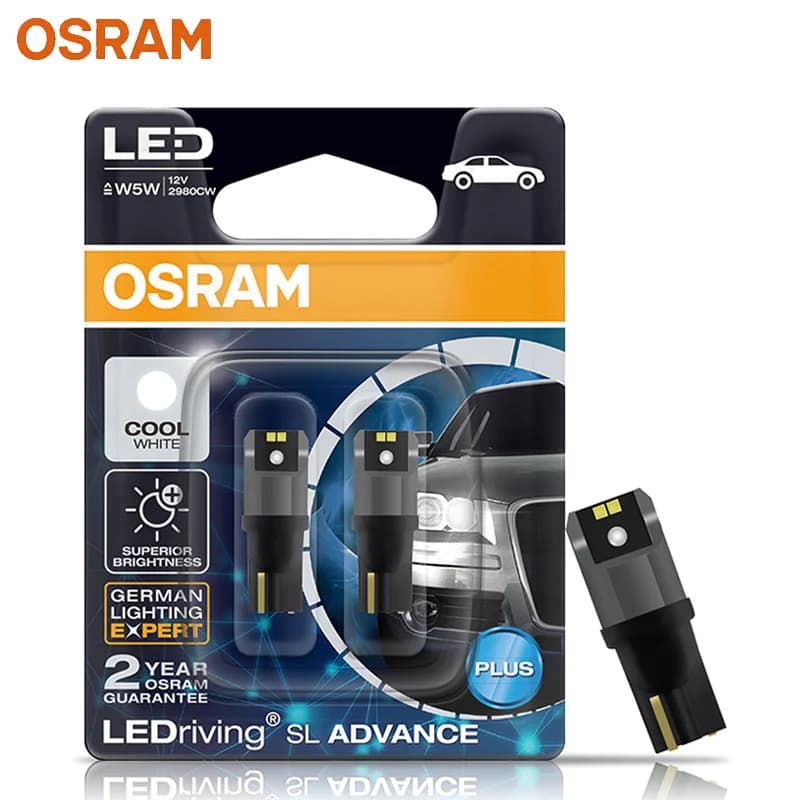 OSRAM LED T10 6000K W5W 194 LEDriving SL Advance 6000K blanc ampoules de lecture de voiture lampes d
