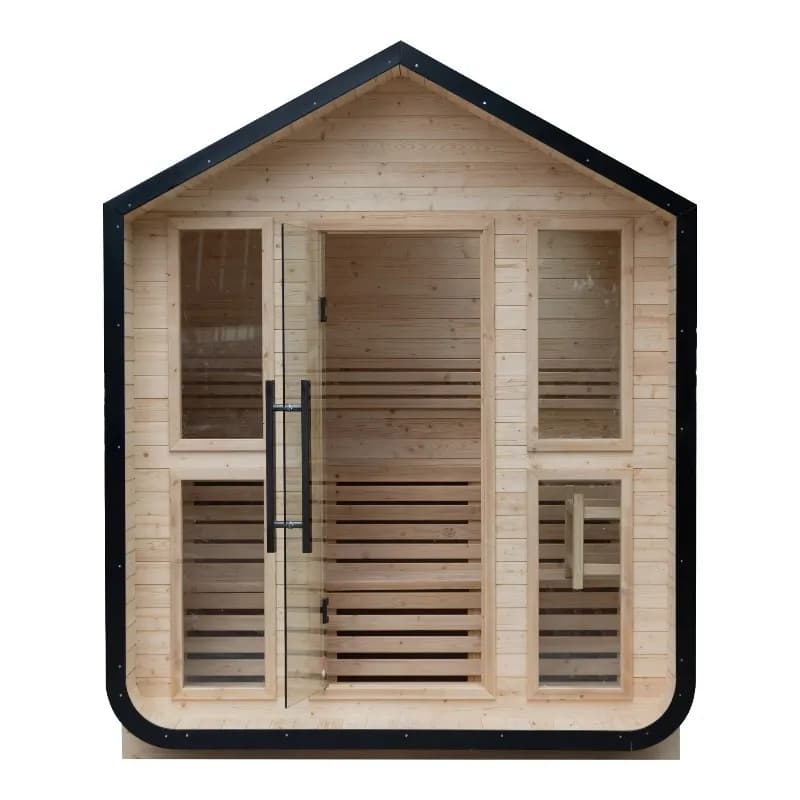 Sauna en bois massif personnalisé pour 4 personnes, sauna extérieur, sauna intérieur, cabane en dôme