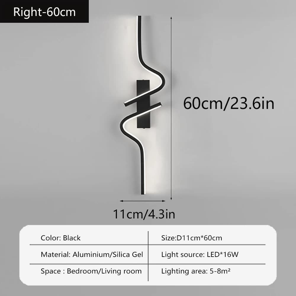 Design moderne mur LED lumière atmosphère intérieure salon canapé chambre couloir entrée Villa cour