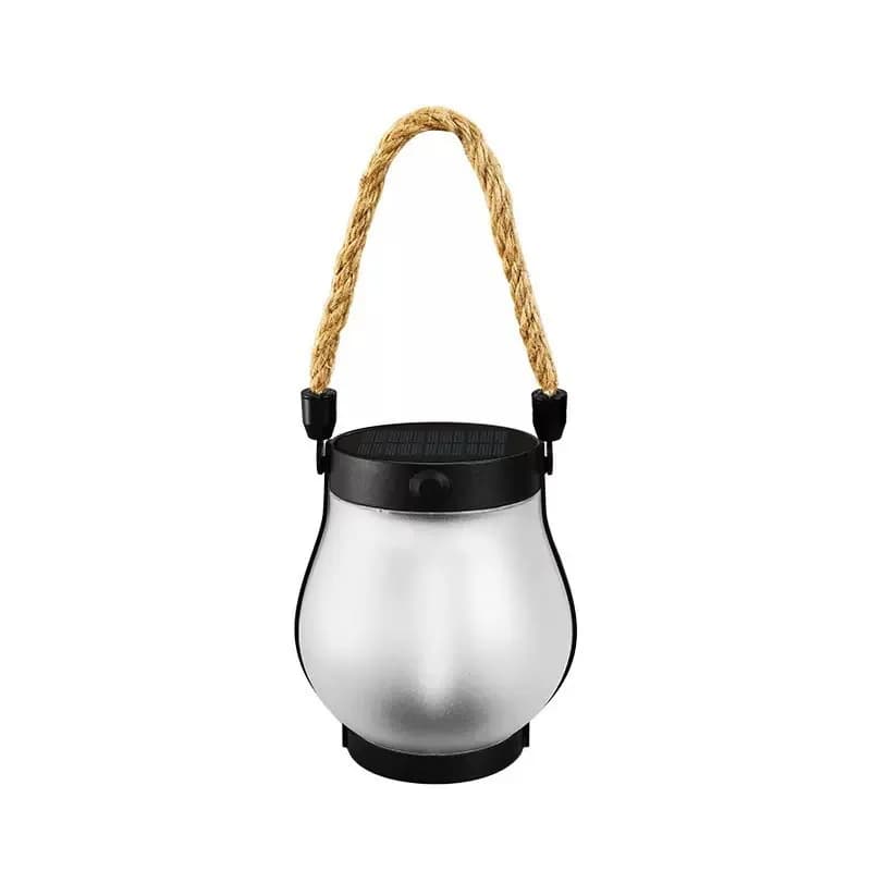 Lanterne à flamme solaire, type C, charge rapide, lampe suspendue étanche avec flamme 3D vacillante