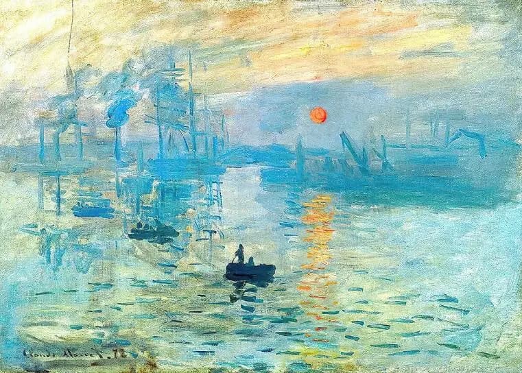Peinture célèbre Claude Monet Impression lever du soleil paysage Cuadros peinture à l'huile Art mura