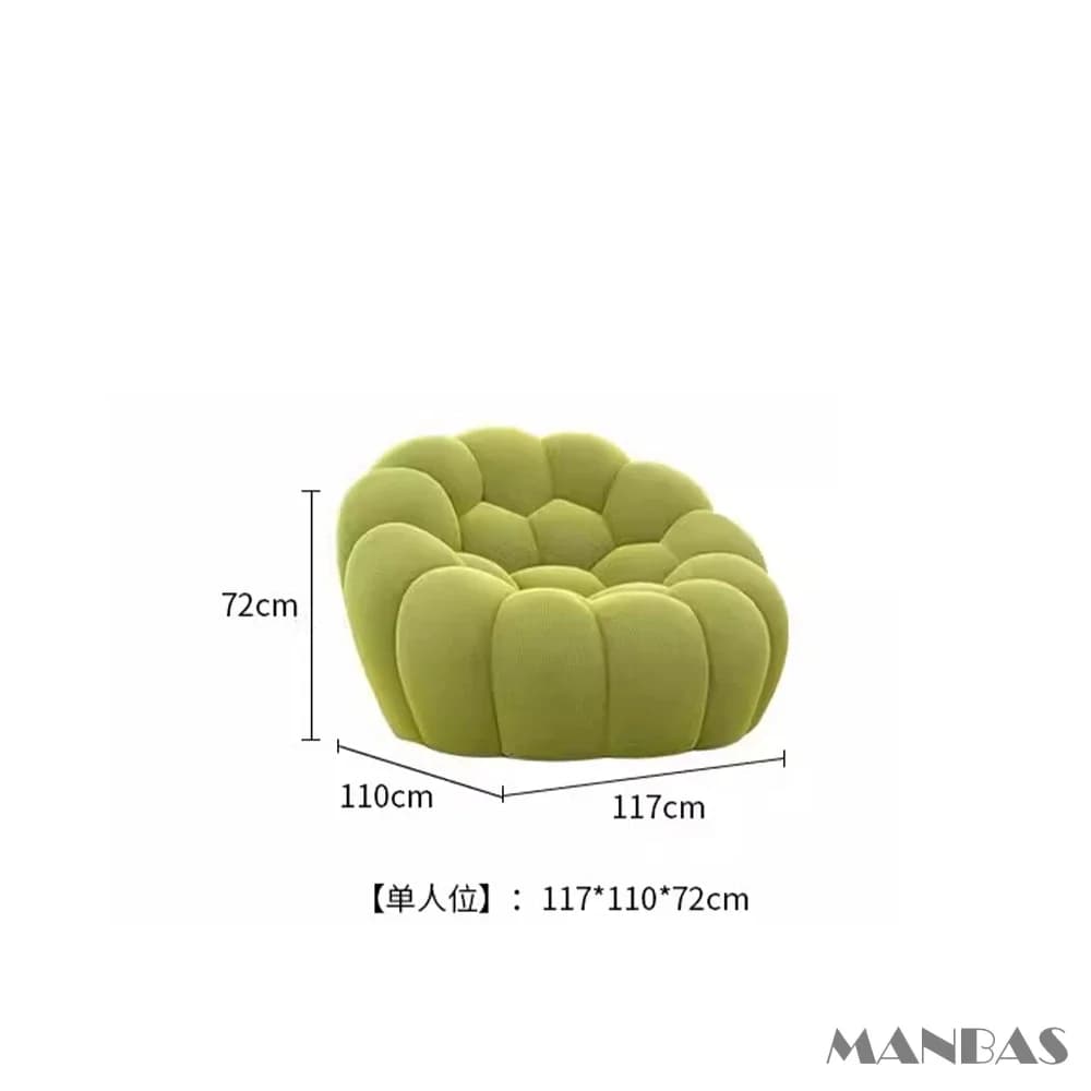 Linlamlim Cloud canapé incurvé élégant tissu canapé design tissu moelleux canapé ensembles canapé de