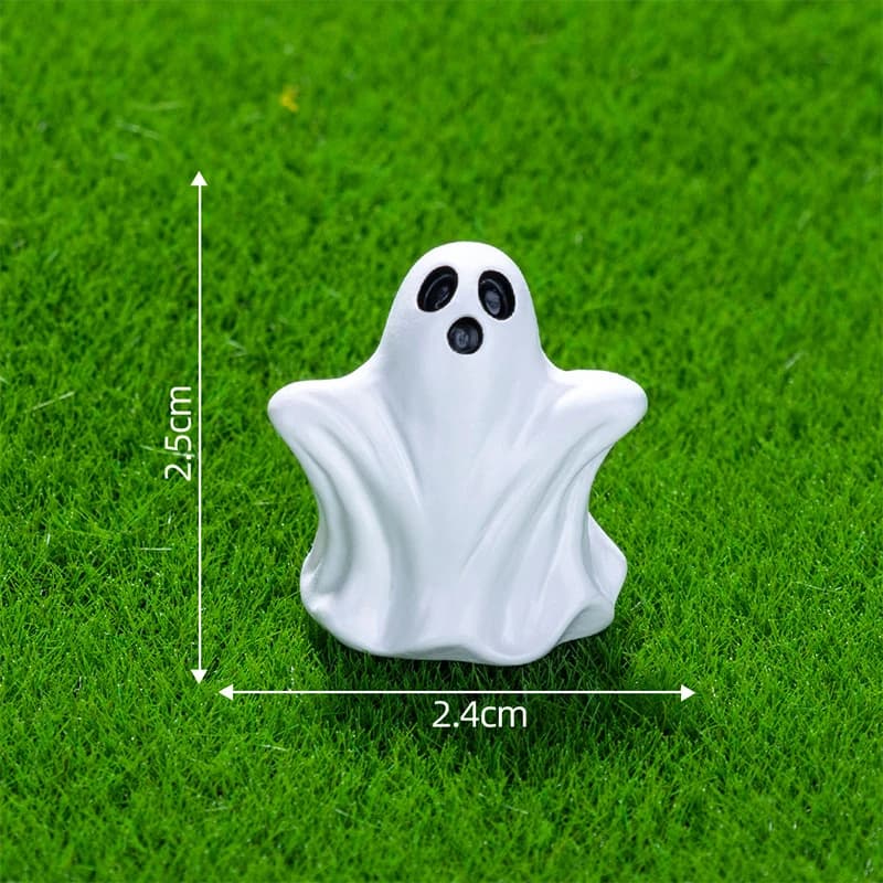 Figurines de micro paysage fantôme Aliments d'Halloween, petits ornements mignons, bricolage créatif