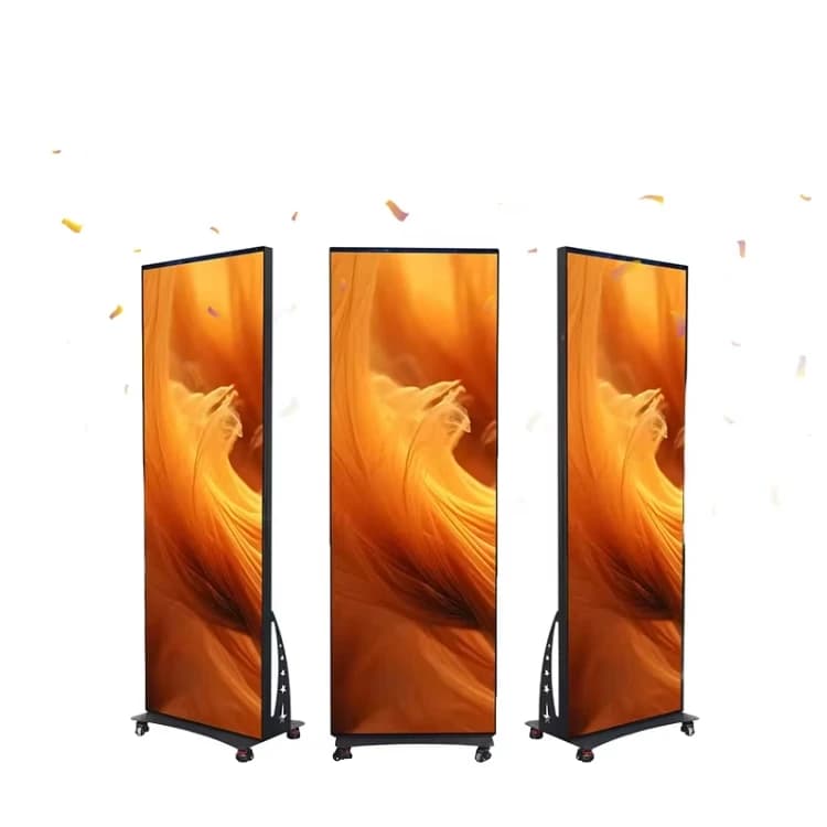 Écran d'affichage LED pour affiches P2 P2.5 P1.8, couleur pleine, intérieur, ultra-fin, portable, éc
