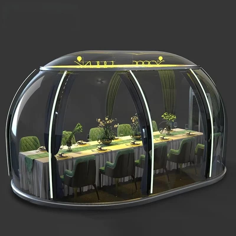 Maison de jardin, salles de soleil, maison à bulles, tente PC, dôme Transparent, étoile, maison à bu