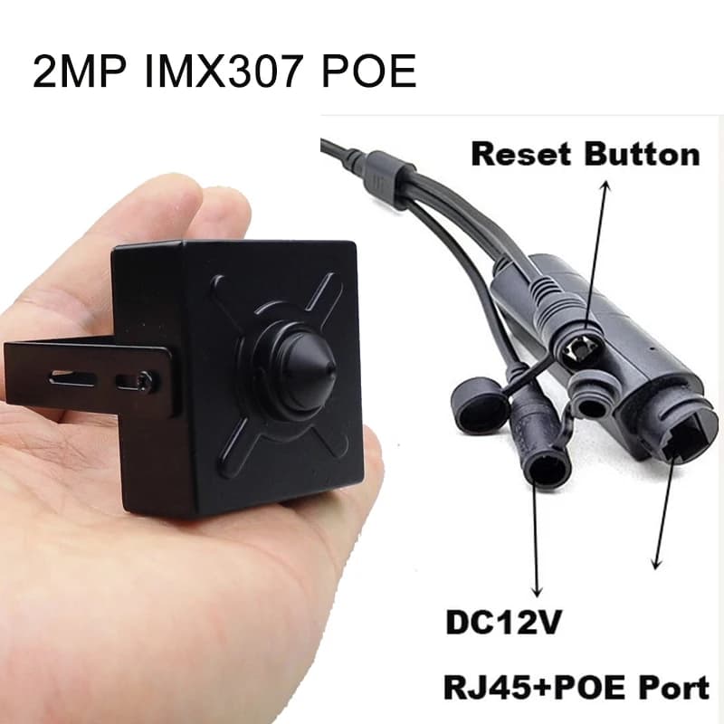 RTSP-Mini caméra réseau Starlight HD 2MP/5MP/1080p, RTMP, codec H.264, codec IMX307/IMX335 POE, WiFi