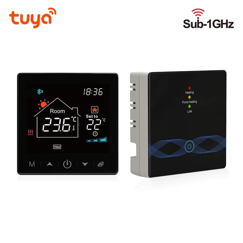 Thermostat Wifi Tuya pour maison intelligente, batterie sans fil, pour chaudière à gaz, régulateur d