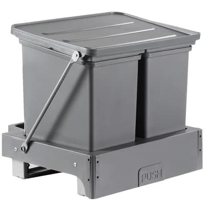 Poubelle intégrée, poubelle extractible pour armoire, panier de rangement des déchets pop-up, seau d