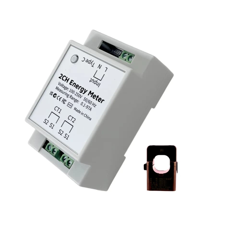 IoTorero-Compteur d'énergie avec assistant à domicile, fait pour ESPHome 2 CH