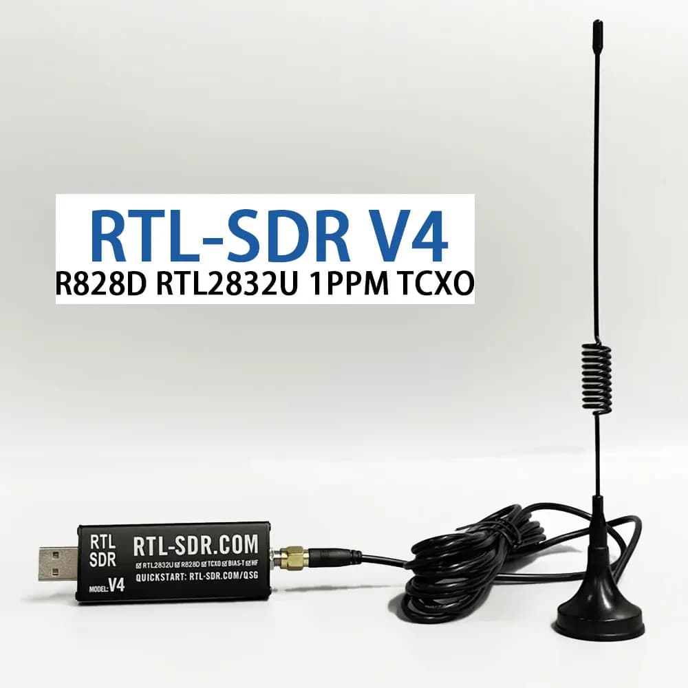 RTL SDR V4 R828D RTL2832U 1PPM TCXO SMA RTLSDR Radio définie par logiciel avec antenne polyvalente