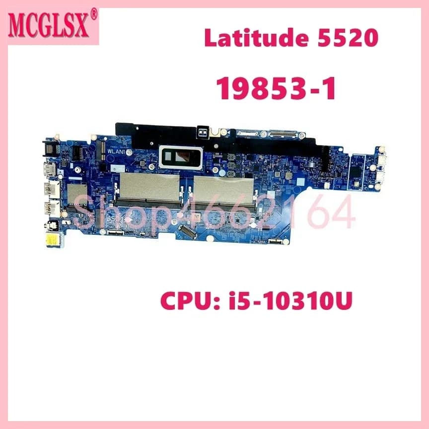 19853-1 avec i5-10310U CPU carte mère pour ordinateur portable Dell Latitude 5520 carte mère d'ordin