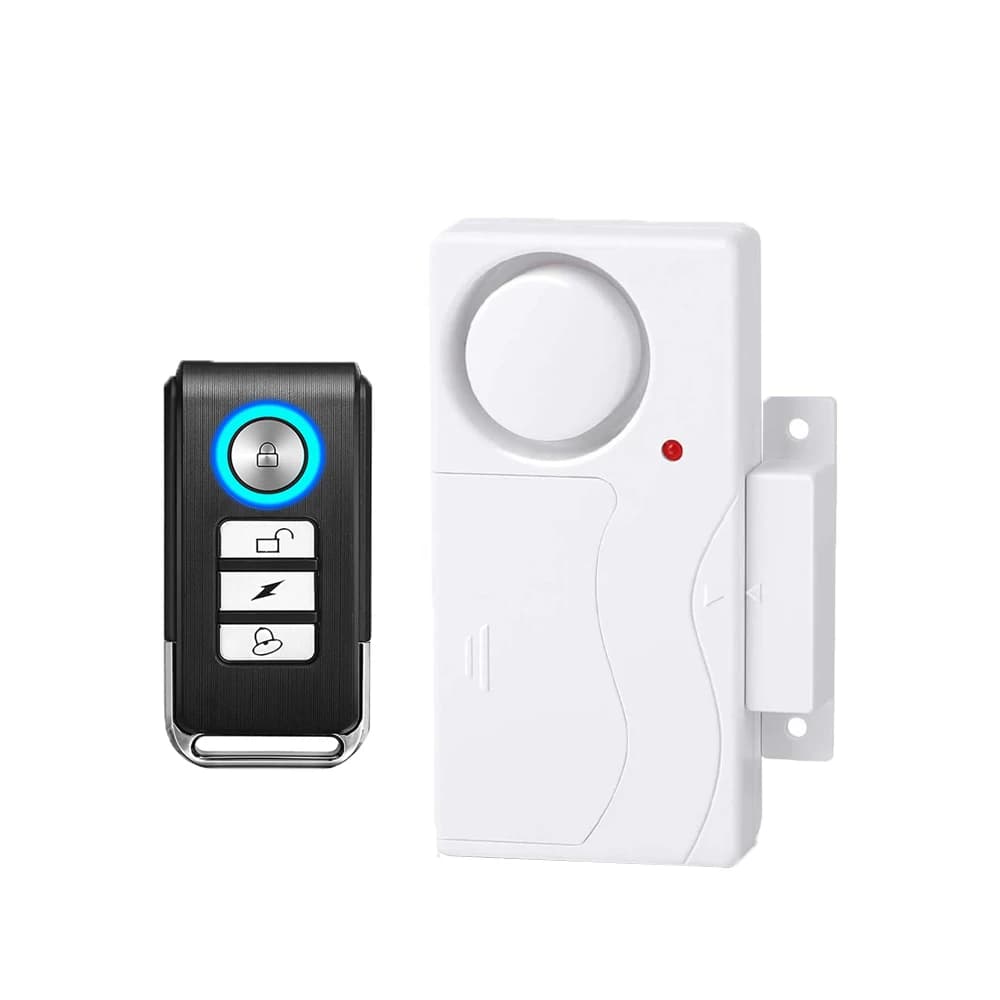 Wsdcam alarme antivol 110db alarme de porte et fenêtre forte alarme de Vibration sans fil avec téléc
