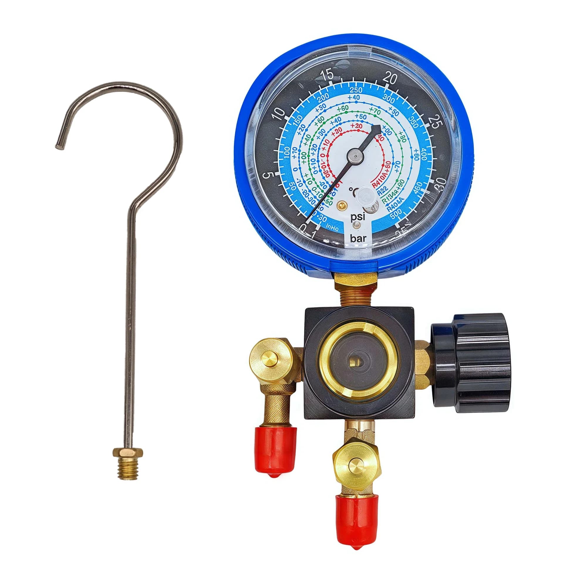 Pressez l'échappement domestique climatisation fluor frais gaz compteur Valve pression collecteur ja
