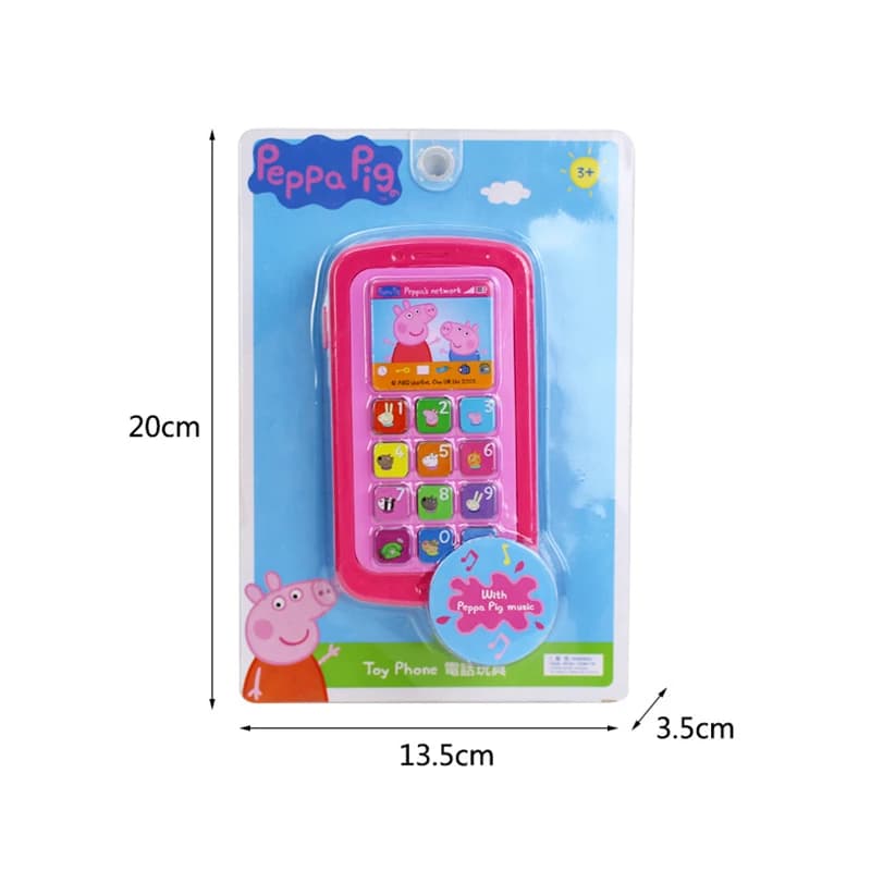 Peppa Pig émuler téléphone portable enfants éducation précoce jouer maison émulation son lumière mus