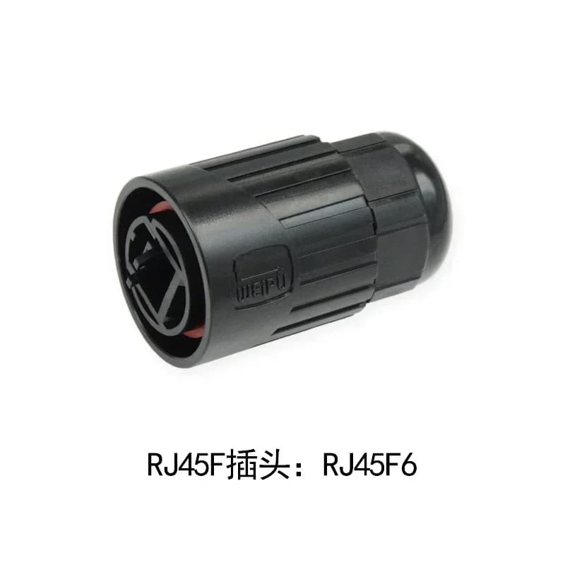 WEIPU-Connecteur RJ45 étanche industriel, prise de transfert de données CAT6, adaptateur de signal m