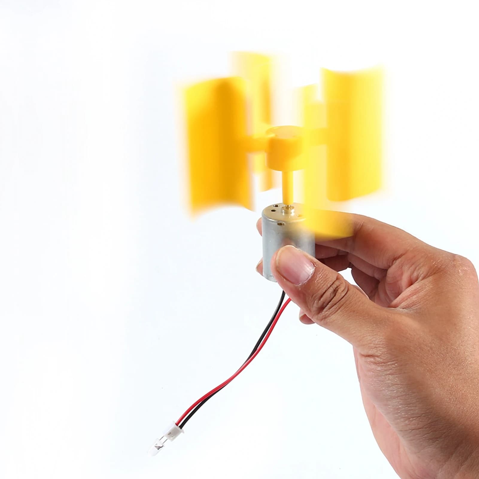 Turbine Éolienne Verticale à Petit Moteur, Générateur d'Électricité, Modèle Scientifique, Kit de Bri