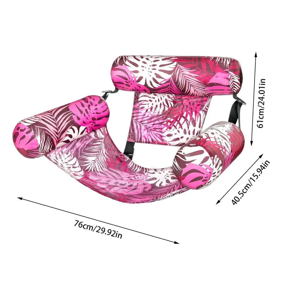 Chaise Flottante Gonflable pour Piscine, Hamac de Relaxation pour Adultes, Hommes, Idéal pour l'Été,