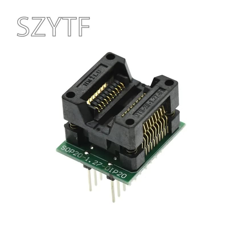 Programmeur de puce SOP20 1.27 corps large SOP8 adaptateur prise à DIP20