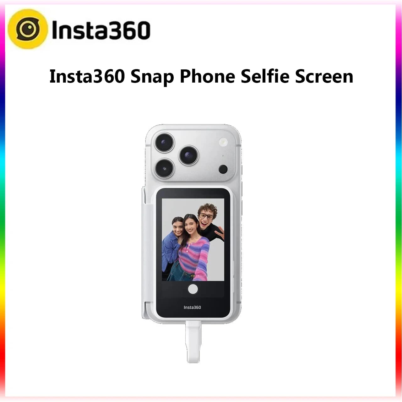 Écran Selfie Magnétique Insta360 Snap pour Téléphone, Moniteur Vlog Arrière pour Smartphone iPhone 1