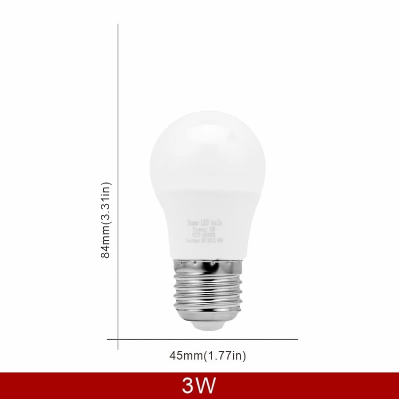 Ampoule LED E27 DC/AC 12V-85V 3W 6W 9W 12W 15W 18W 25W, lumière basse tension 12 Volts, éclairage de
