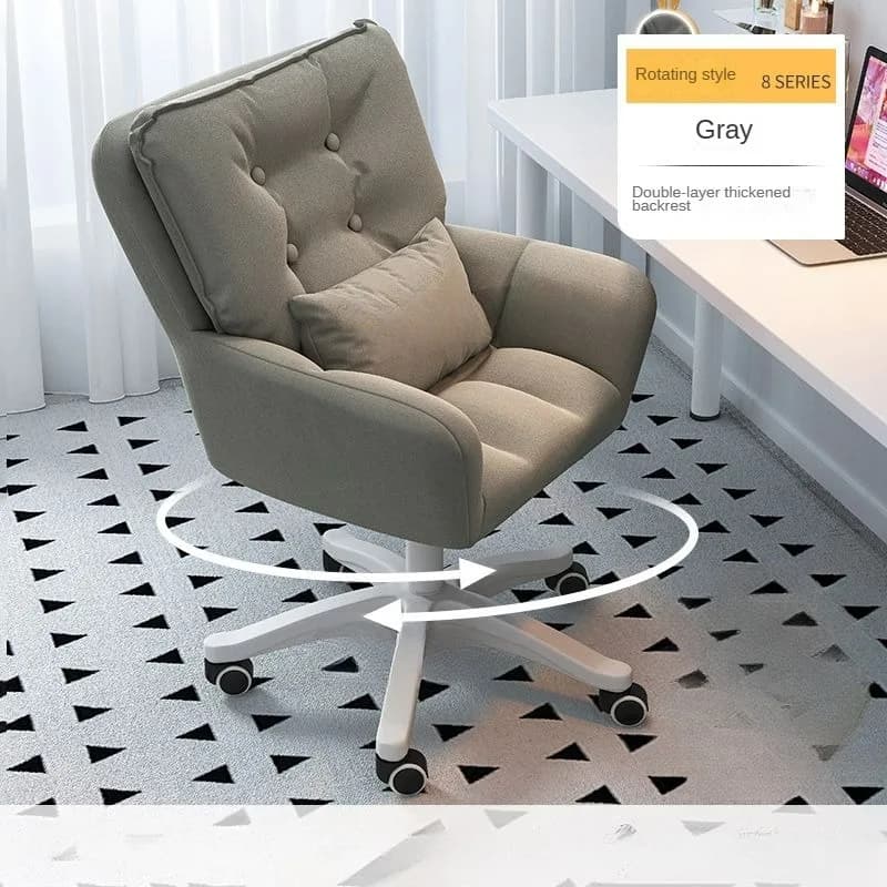 Chaise de gamer rotative et relevable pour chambre à coucher, meuble de bureau confortable de haute