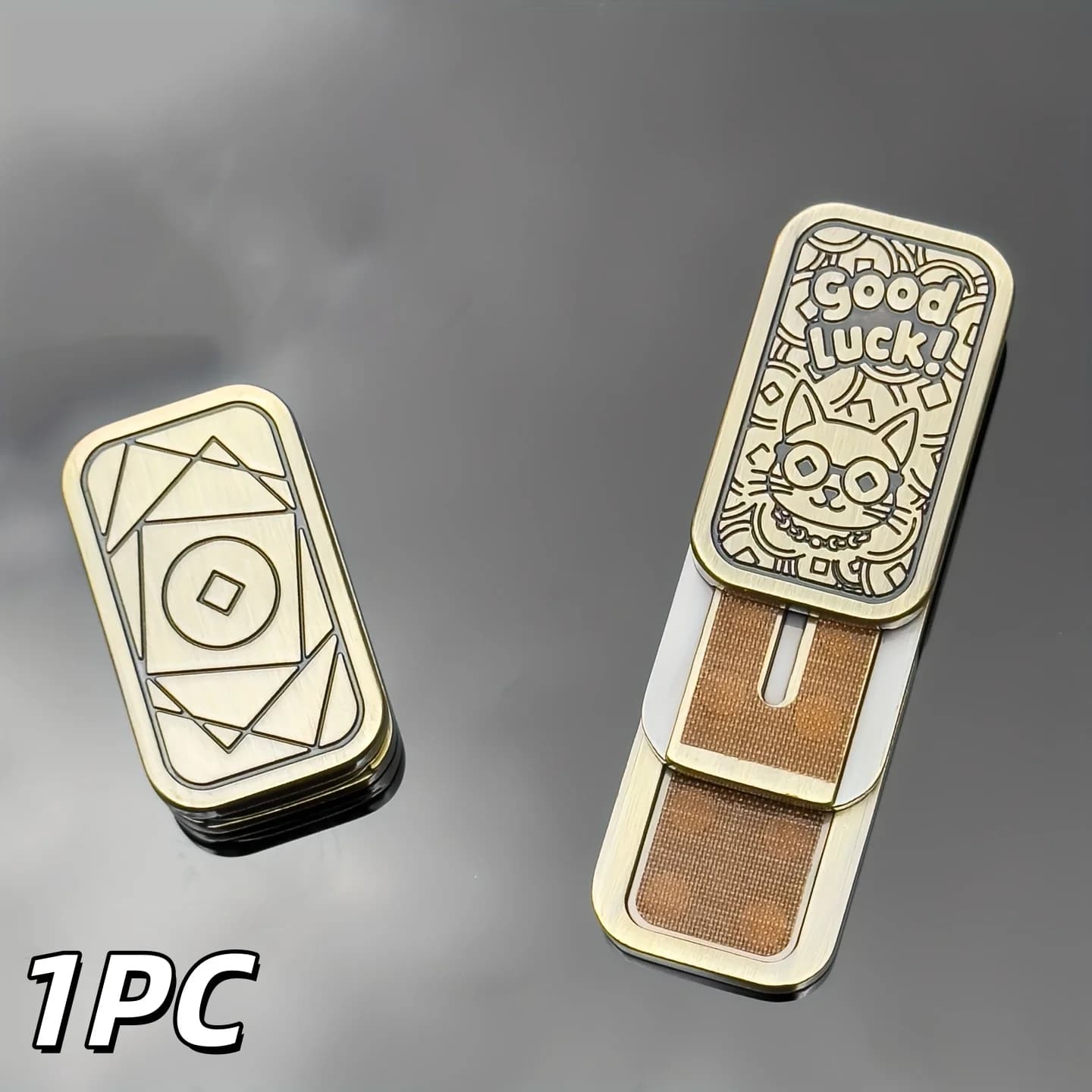 Lucky Cat Fidget Slider, réglable sur 3 niveaux, poussée illimitée, jouet créatif anti-stress à mani