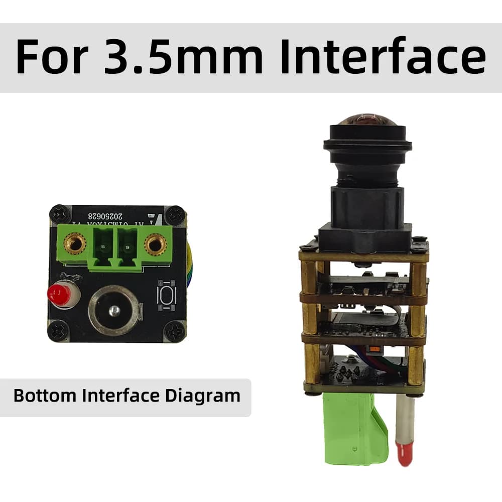 5MP HD 100 ° Module de caméra 2880*1660 avec interface 3,5 mm/H-MTD, caméra automobile T1 pour sur