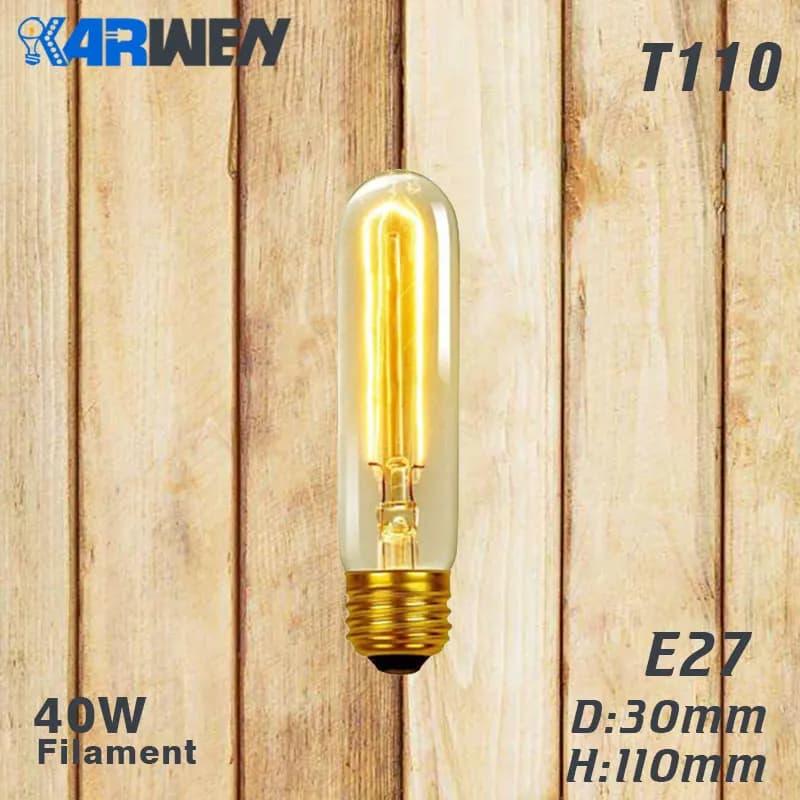 Ampoule Edison E27 lampe rétro à incandescence 40W 220V ST64 A19 T45 T10 G80 G95 ampoule Vintage Ant
