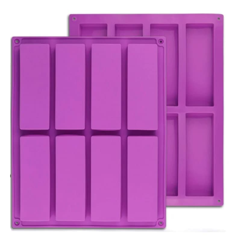 Moule rectangulaire en Silicone pour barre de Granola, 2 pièces, moules à gâteaux nutritionnels/céré