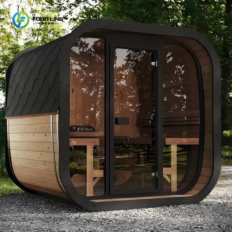 Sauna extérieur en cèdre rouge traditionnel à vendre – Remorque sauna de jardin pour villa, cour, SP