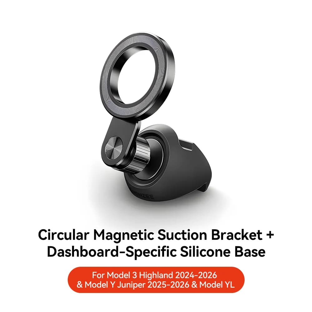 Support magnétique puissant YZ pour Tesla Highland Model 3/Y/YL Juniper pour téléphones iPhone 17 16