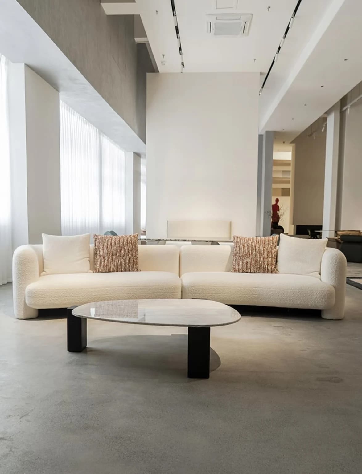 Canapé De salon De luxe d'angle italien relaxant moderne tissu canapé sol grands Ensembles De Meuble