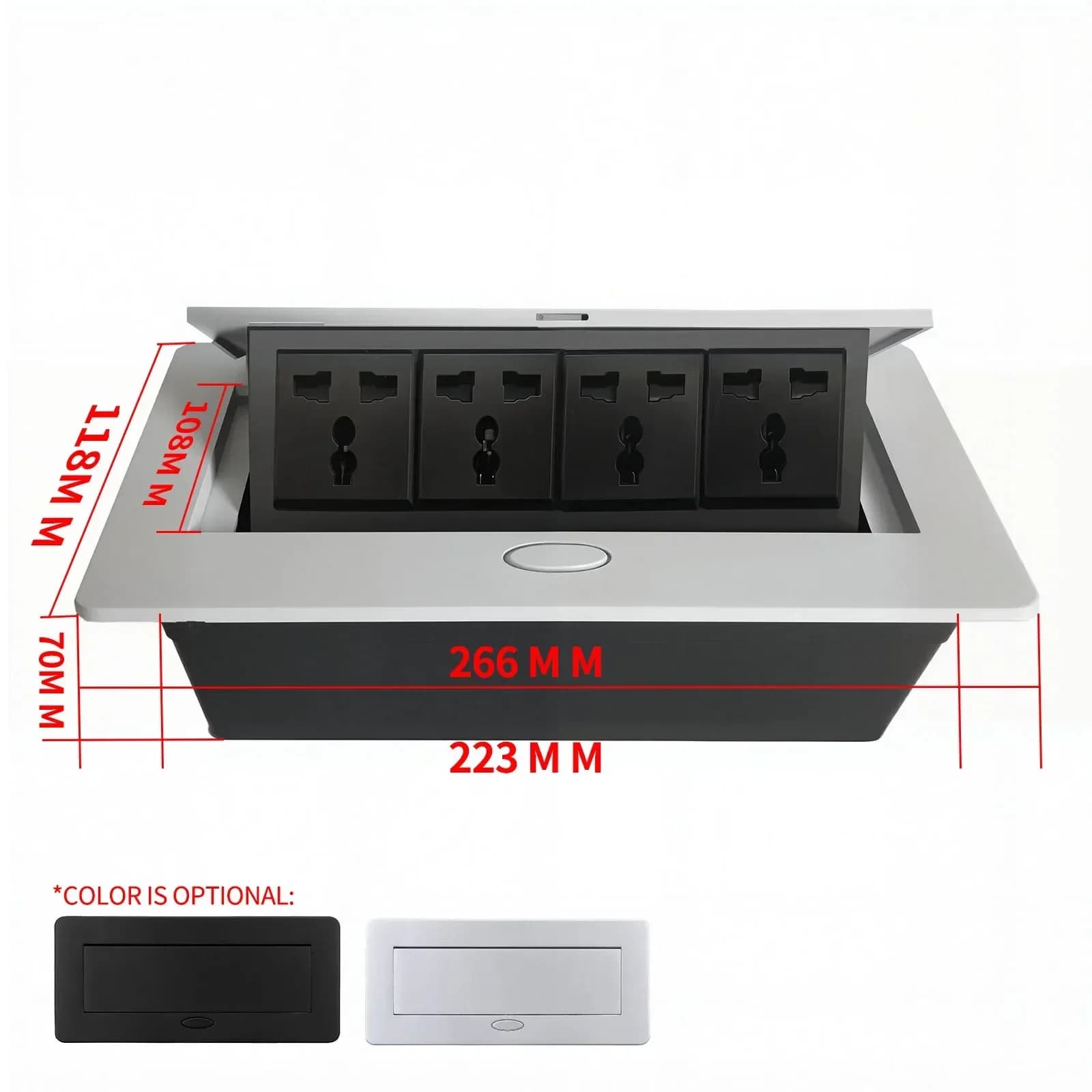 Prise pop-up multifonctionnelle à hauteur lente avec USB/HDMI-prise de bureau de conférence intégrée