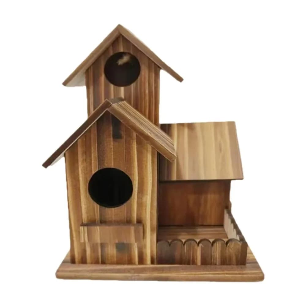 Nichoir en bois créatif à 3 compartiments, boîte d'incubation résistante aux intempéries, nichoir su