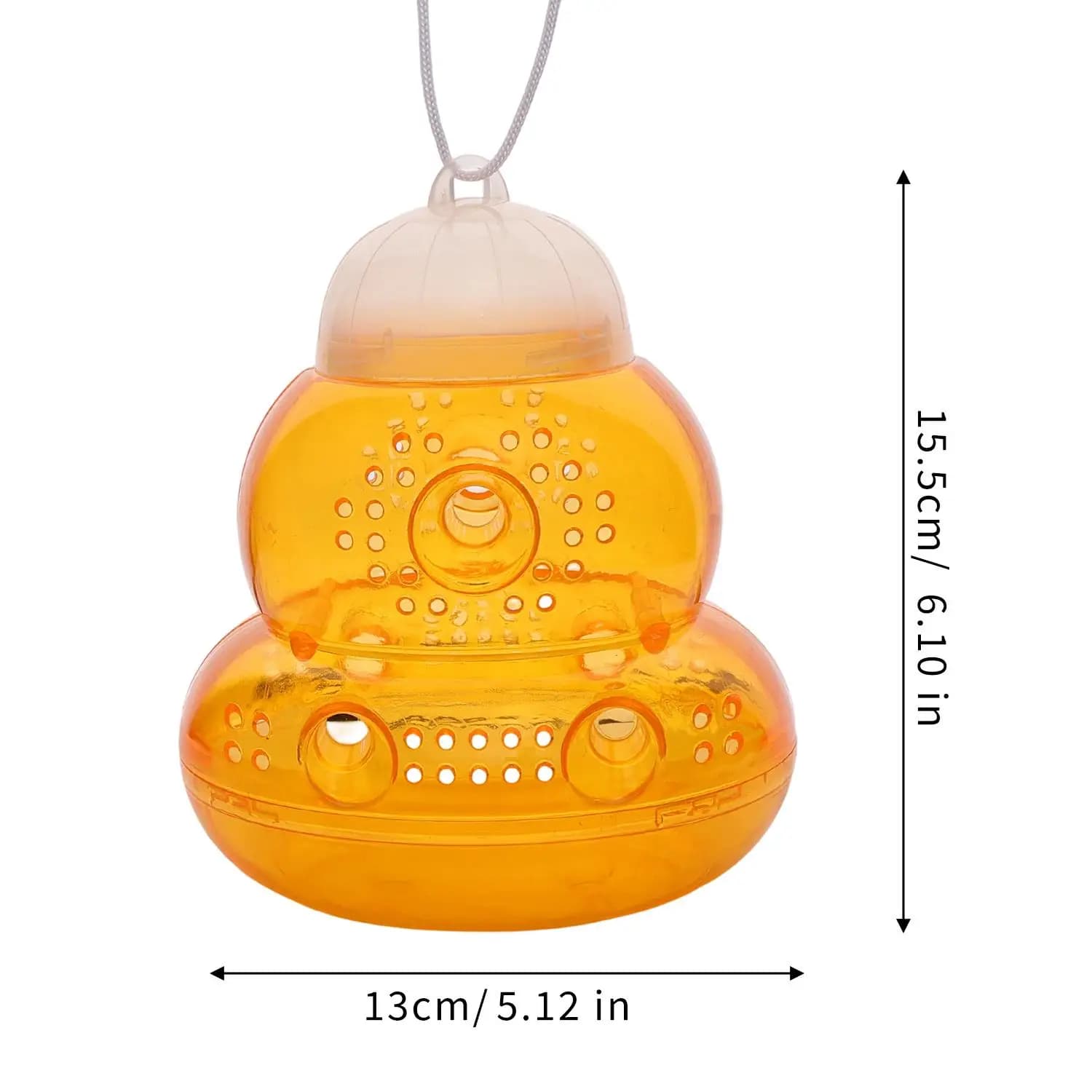 Piège à guêpes portable d'extérieur réutilisable en forme de calebasse, anti-nuisibles non toxique,
